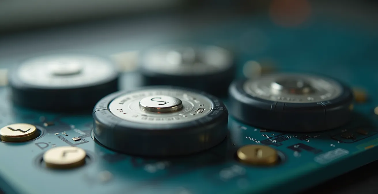 Macro photograph of lithium-ion battery cells showing detailed texture and surface patterns indicative of advanced technology